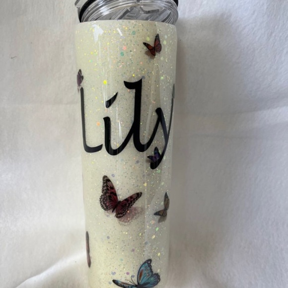 Multi color Butterflies Custom 30oz Hot/Cold Cup - Picture 9 of 10
